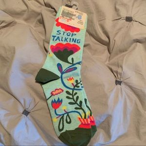 Cute Socks “Stop Talking”
